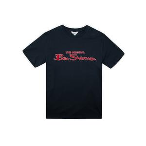 0065092-025-t-shirt-ben-sherman-signature-flock-bleu-marine