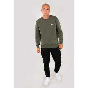 188307-142-sweat-alpha-industries-basic-small-logo-olive-fonce