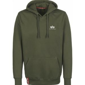 196318-142-sweat-a-capuche-alpha-industries-basic-small-logo-olive-fonce
