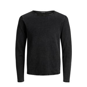 pull-col-rond-jack-jone-leo-noir-leger
