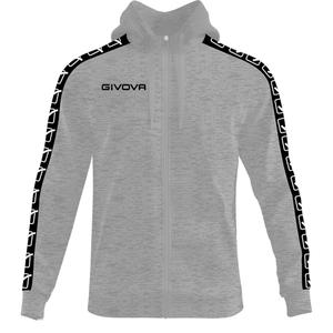 ba10-0043-sweatshirt-a-capuche-bande-full-zip-givova-gris-claro-melange