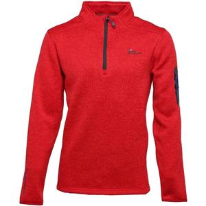 cypar-wz-rouge-chine-sweatshirt-polaire-demi-zip-peak-mountain-cypar-rouge-chine