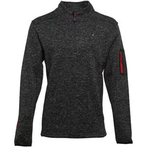 cypar-wz-noir-chine-sweatshirt-polaire-demi-zip-peak-mountain-cypar-noir-chine