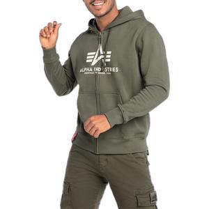 178325-142-sweat-a-capuche-alpha-industries-basic-zip-olive-fonce