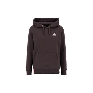 196318-696-sweatshirt-a-capuche-alpha-industries-basic-small-logo-hunter-brown