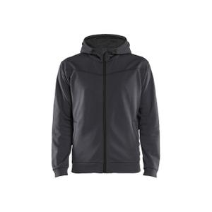 336325269699-3363-sweatshirt-a-capuche-zippe-blaklader-gris-moyen-noir