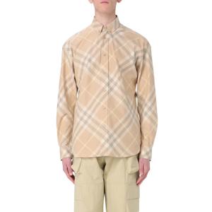 8082194-chemise-en-coton-a-carreaux-burberry-beige
