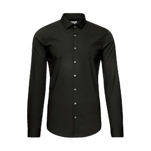 k10k103025-black-chemise-manches-longues-en-popeline-slim-calvin-klein-noir