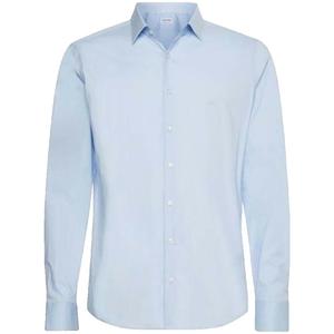 k10k108229-blue-chemise-manches-longues-en-popeline-slim-calvin-klein-bleu