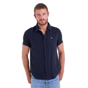 52711-b-marine-chemise-voile-de-coton-gaufre-uni-camberabero-b-marine