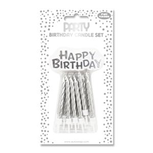 26574-sc-bougies-a-bruler-plus-support-clairefontaine-happy-birth-x36-argent-tu