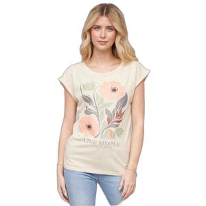 25016006-00208-t-shirt-femme-cloud5ive-77-live-simple-sand-blanc-casse