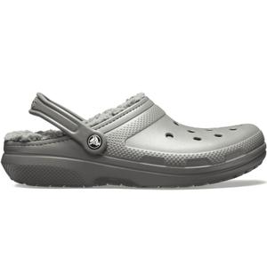 203591-0ex-crocs-classic-fuzz-lined-clog-gris