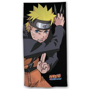 8436580111034-serviette-de-plage-en-coton-educa-borras-naruto-shippuden-noir-jaune-140x70-cm