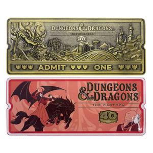 fntk-has-dun22-objet-decoratif-repliques-fanattik-dungeons-dragons-the-cartoon-rollercoaster-ticket-limited-edition-or-tu