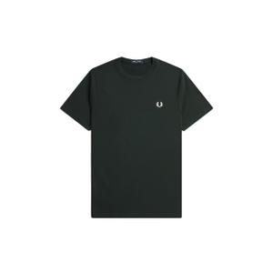 fpm1600-t50-t-shirt-col-rond-fred-perry-vert-nuit-blanc-neige