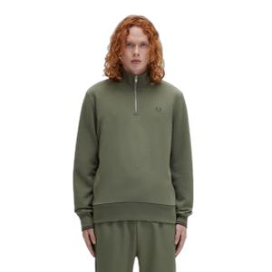 fpm3574-w49-sweatshirt-1-2-zip-fred-perry-vert-laurel-wreath-vert-nuit
