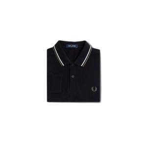fpm3636-w54-polo-manches-longues-double-lisere-fred-perry-noir-ecru-laurier-vert
