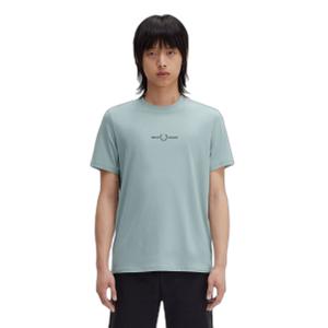 fpm4580-x06-t-shirt-brode-fred-perry-bleu-argente