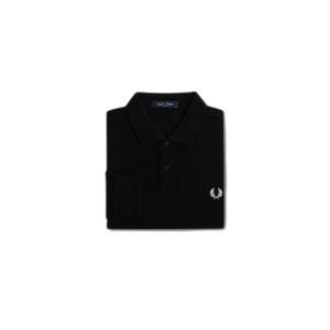 fpm6006-350-polo-manches-longues-fred-perry-plain-noir-blanc
