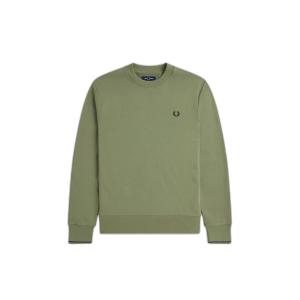 fpm7535-x88-sweatshirt-col-rond-fred-perry-olive-mint