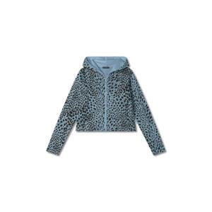 s25wmcs2c-ani121-sweatshirt-a-capuche-french-terry-full-zip-femme-freddy-leopard-animalier-on-blue