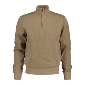 2068028-296-pull-a-col-montant-demi-zip-gant-sacker-rib-khaki-melange