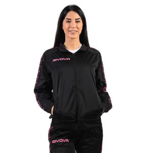 ba13-1039-veste-de-survetement-tricot-a-bande-givova-nero-fuxia-fluo