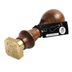 40001t-tampon-manche-en-bois-et-pastille-carree-laiton-alphabet-enlumine-jacques-herbin-a-brown-20x20-mm