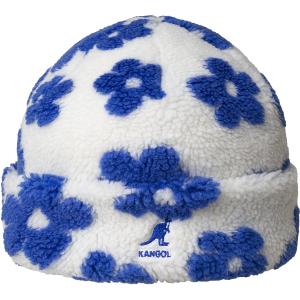 k5421-wb122-bonnet-poalire-fleuri-kangol-white-blue