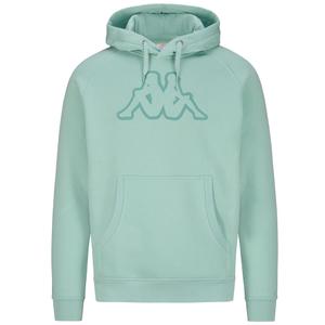 303wep0-a12-sweatshirt-a-capuche-kappa-zaiver-green-lichen-green-wasabi