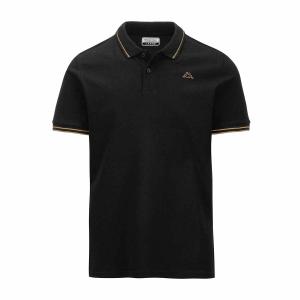 351683w-a09-polo-kappa-ezio-korporate-black-beige