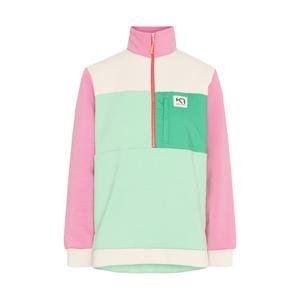 623275-tea-sweatshirt-1-2-zip-femme-kari-traa-ruth-light-green