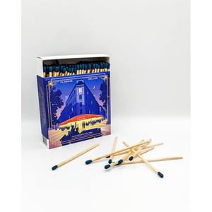 kb878lot6boudal-mpn-livre-allumettes-plakat-montparnasse-bleu-jaune-11x11x3-cm