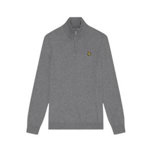kn2112vc-t28-pull-en-coton-et-laine-merinos-1-4-zip-lyle-scott-mid-grey-marl