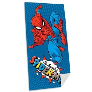 8435507873802-serviette-de-plage-en-coton-marvel-spiderman-bleu-rouge-140x70-cm