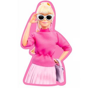 8435631344940-coussin-fille-mattel-barbie-3d-rose-35-cm