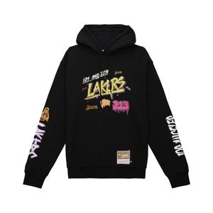 fphd4771-lalyypppblck-sweatshirt-a-capuche-avec-autocollant-slap-los-angeles-lakers-black