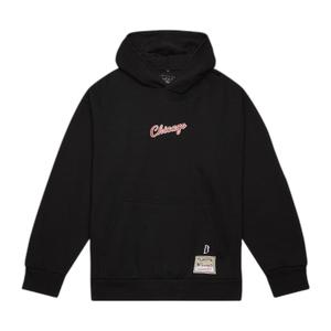 th2968-cbublck-sweatshirt-a-capuche-mitchell-ness-nba-suga-glitch-bulls-black
