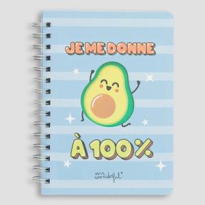 woa2312537frz0-cahier-avocat-je-me-donne-a-100-pourcent-mr-wonderful-bleu-15x1-2x21-cm