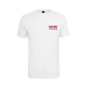 t-shirt-mister-tee-cash-only-blanc