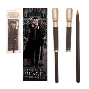 849421003951-stylo-baguette-et-marque-page-noble-collection-fantastic-beasts-percival-graves-noir-18-5-cm