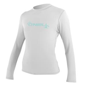 4340-025-t-shirt-a-manches-longues-femme-o-neill-basic-skins-sun-white