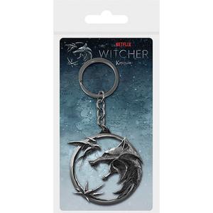 616the002-porte-cle-3d-metal-enfant-pyramid-the-witcher-swallow-and-star-argente-tu