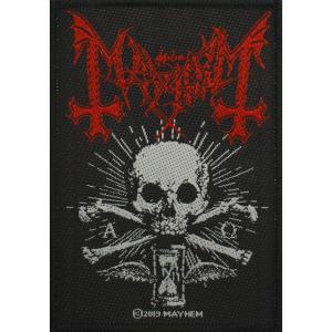 p1205-patch-textile-rock-a-gogo-mayhem-omega-noir-rouge-blanc-7x10-cm