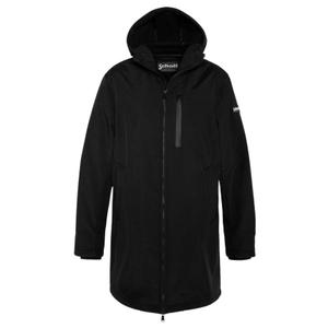 kalvin-black-blouson-longue-zippe-a-capuche-schott-black