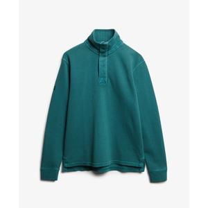 m2014093a-gqg-sweatshirt-demi-zip-superdry-cotton-classic-pique-henley-vert-delave