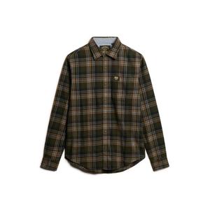 m4010727a-b6c-chemise-superdry-organic-vert-olive-buckshot-a-carreaux