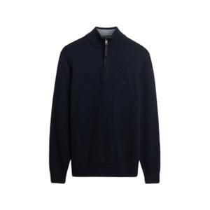 m6110688a-h5c-pull-en-laine-melangee-a-col-camionneur-superdry-bleu-marine-anthracite-chine