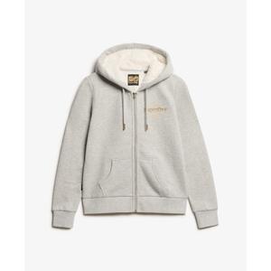 w2012159a-1wy-sweatshirt-a-capuche-zippe-femme-superdry-luxe-metallic-logo-pierre-ponce-beige-chine